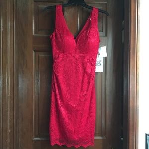 Women's Red Lace dress